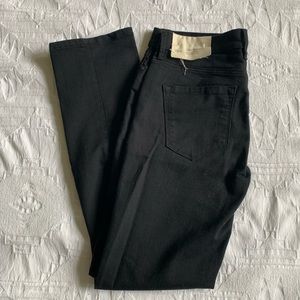 NWT: LOFT Modern Straight Black Jeans size 8